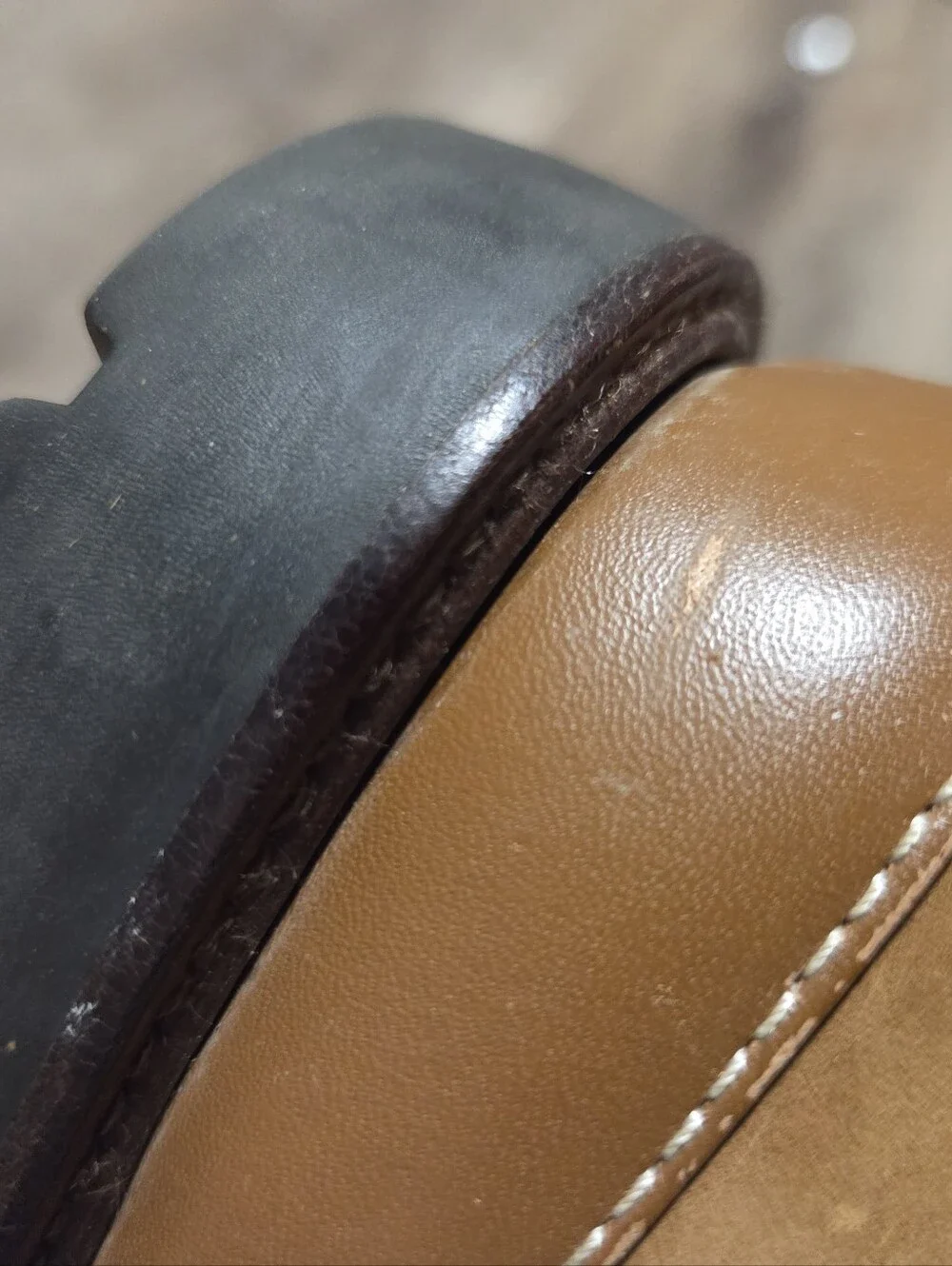Hunter Suede Shearling Knew High Chunky Sole Boot